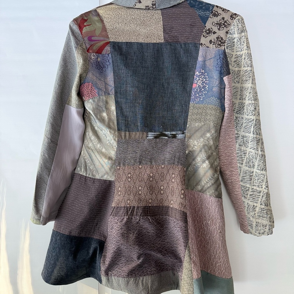 Patchwork Gray Coat - image 2